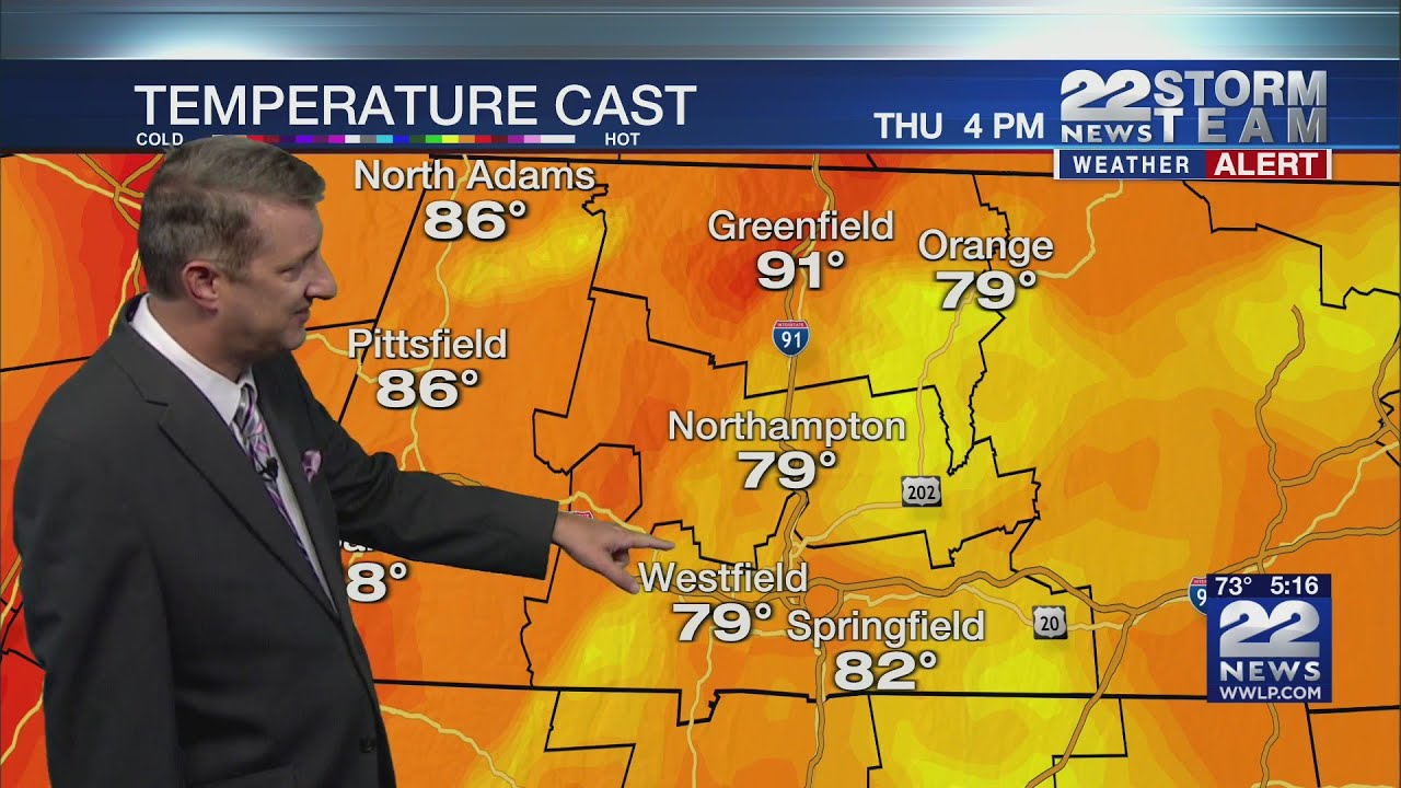 Hazy, hot, humid with scattered thunderstorms - YouTube