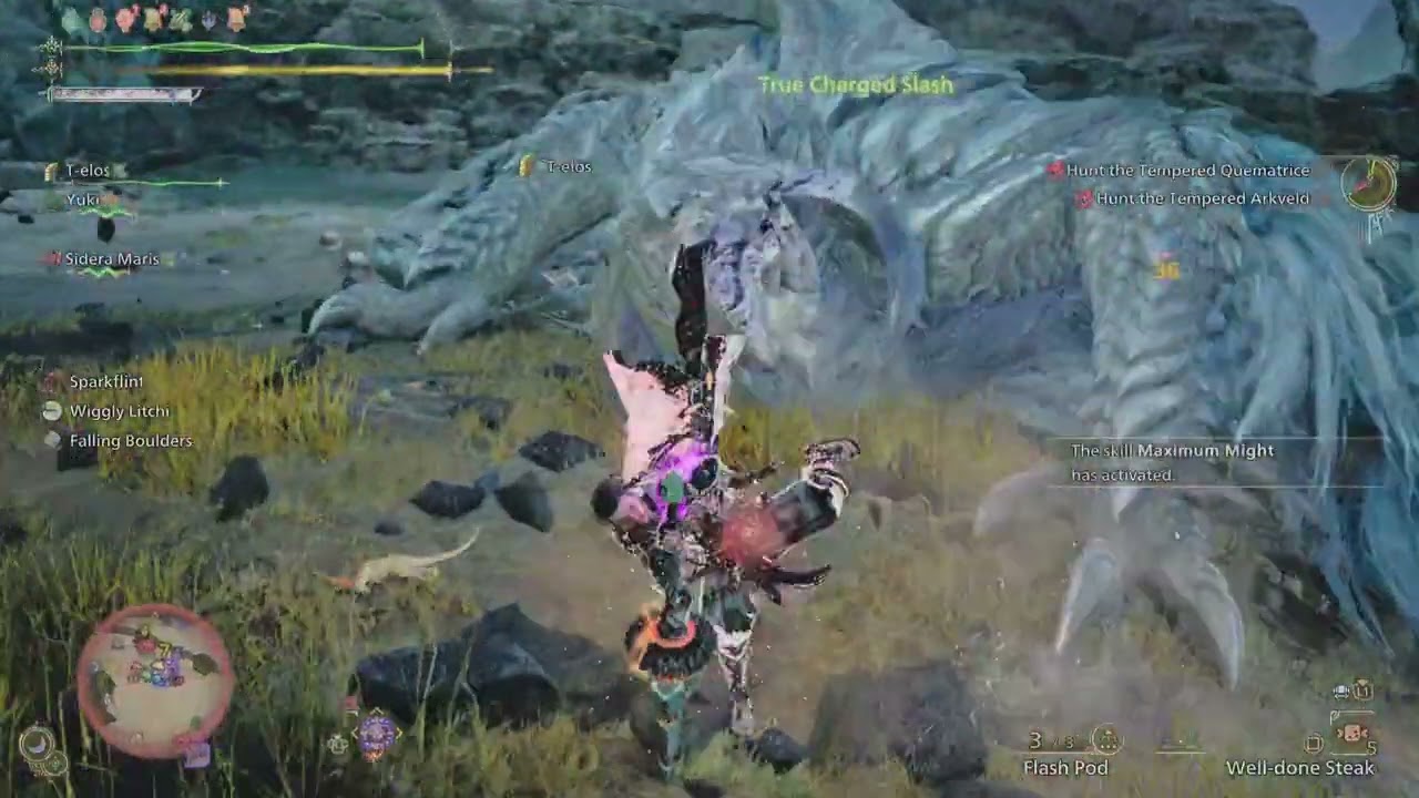 Monster Hunter Wilds-Greatsword Vs. Arkveld