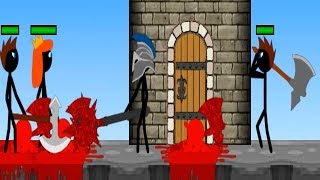 stickman lightsaber vs the catapult vs archers screenshot 2