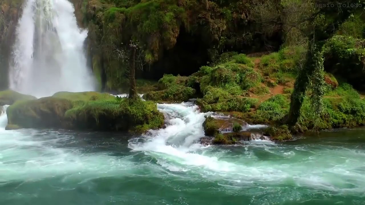 4 HOURST Relaxing music with natural sounds Waterfall