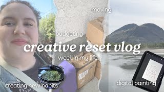Creative Wellness Reset Vlog: Moving and Resetting in a New Space!