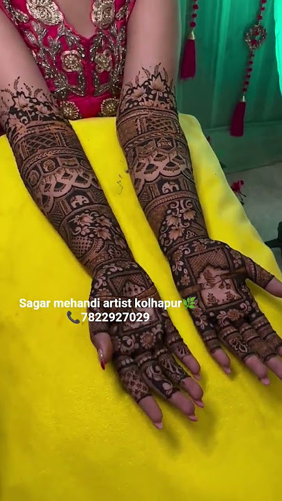 dm for online booking🌿     all kolhapur city available📍📞7822927029 #trending #viral #bridal #mehndi