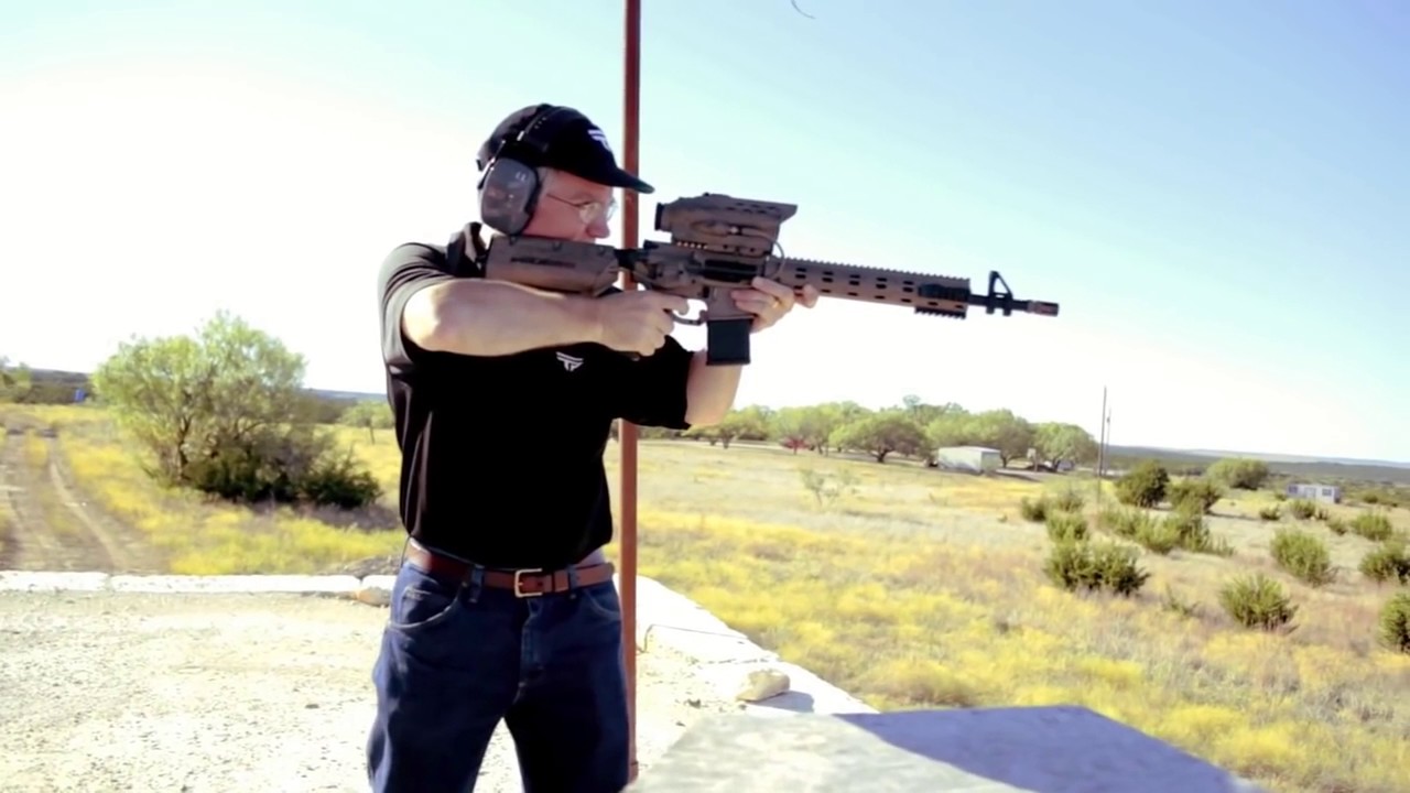 TrackingPoint   M600 SR Squad Level Precision Guided Assault Rifle Live Firing 1080p