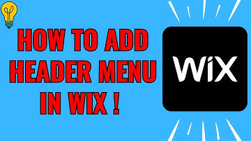 How to add header menu in Wix (Simple 2025)