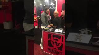 Domenic Nicholls confronts Shawn Ray at Arnold Expo