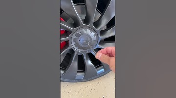 Tesla Tips: Removing the Center Caps 21” Uberturbine Wheels       #modely #modelyperformance #tesla