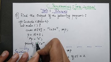 C Programming: GATE 2015 Pointers II