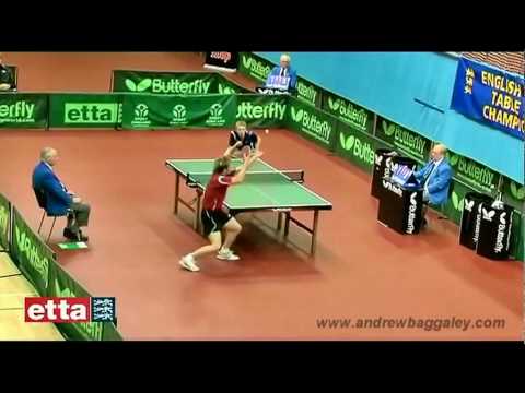 Andrew Baggaley's Best Shots videos - English National Table Tennis Championship 2010