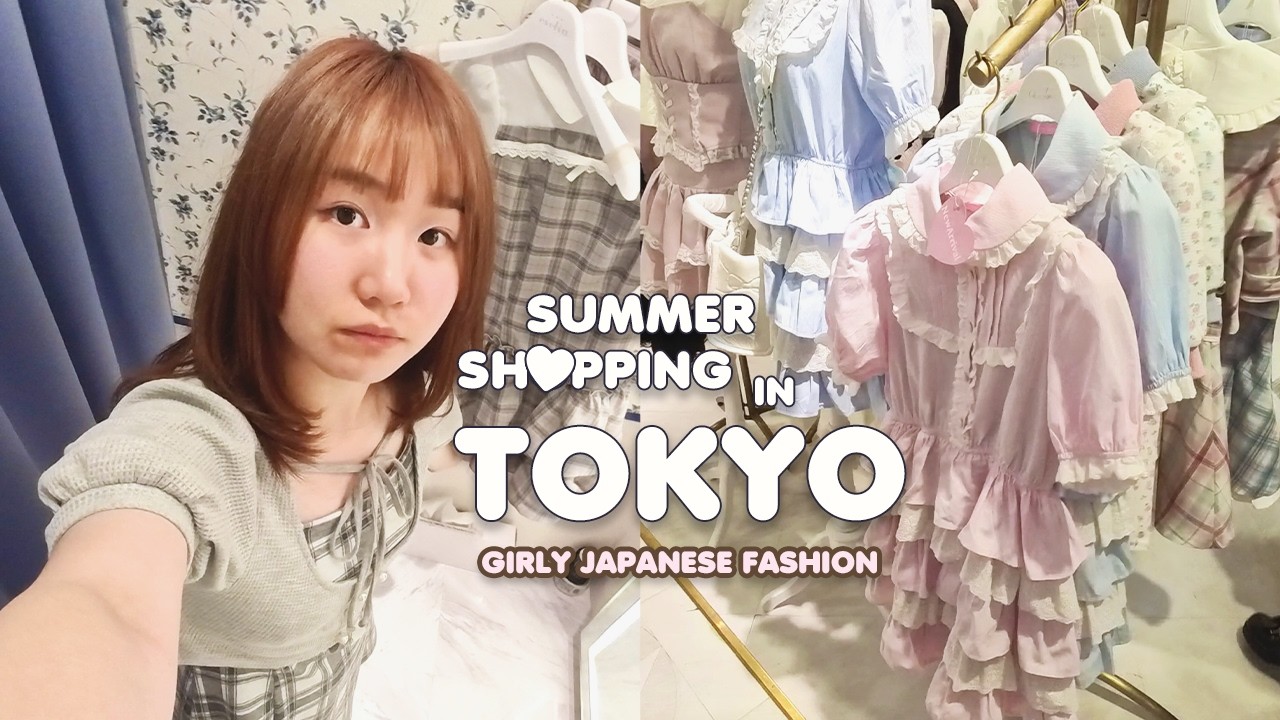 tokyo vlog ⋆. 𐙚 ̊ shopping for girly japanese summer fashion 🩰🪞