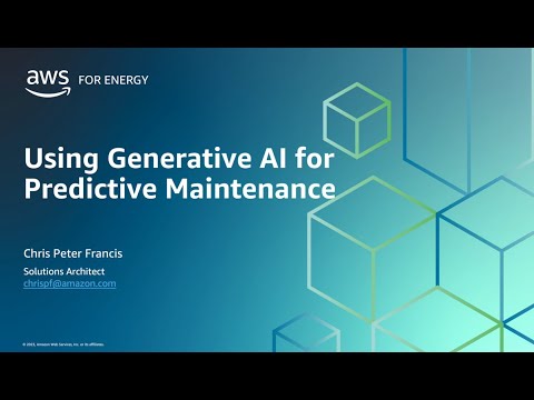 Using Generative AI for Predictive Maintenance on AWS