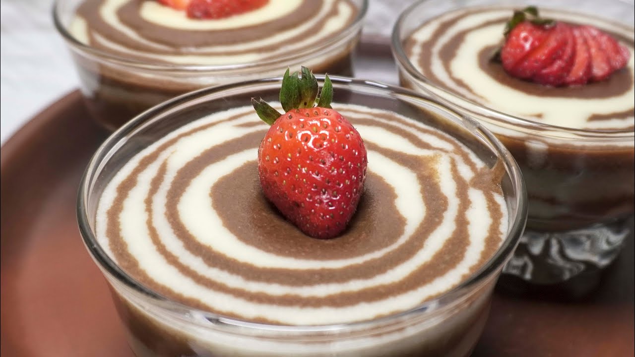 RESEP PUDING ROTI TAWAR ZEBRA ALA FARAH QUINN - YouTube