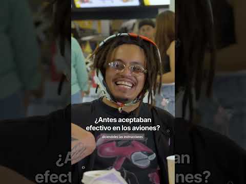 ¿Aceptaban efectivo en los aviones?
