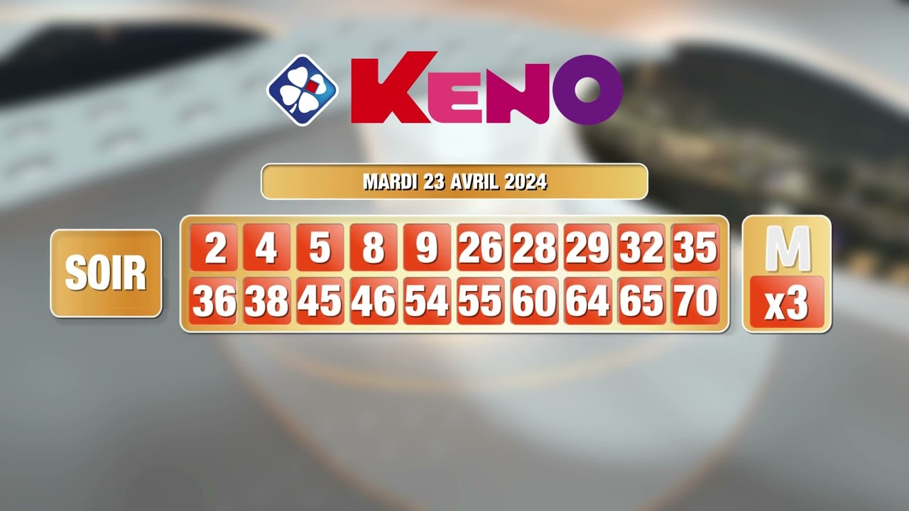 Tirage du soir Keno du 23 avril 2024   Rsultat officiel   FDJ