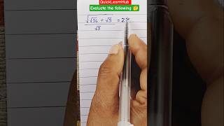 Evaluate the following .#simplification #trending #mathematics #shortvideo #shorts #viralvideo