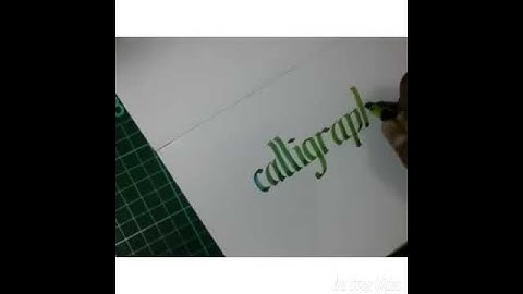 Calligraphy lettering | pilot parallel pen 3.8mm