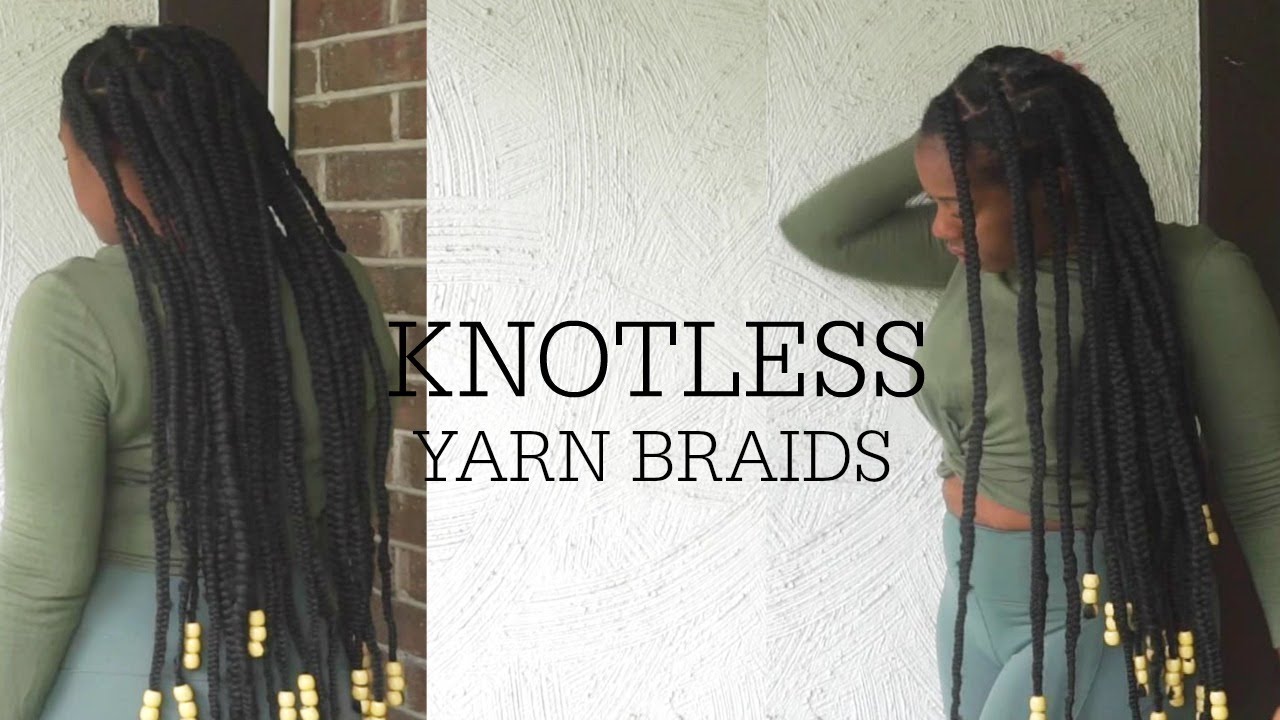 Jumbo Knotless Yarn Braids Semi Jumbo Box Braids YouTube