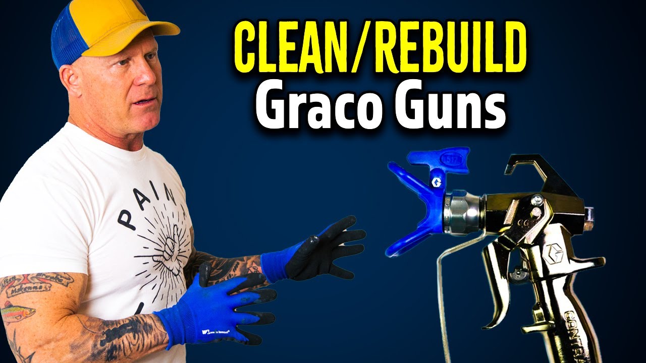 How to clean & rebuild a Graco Contractor II gun. Graco Sprayer Tips. 