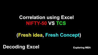 Correlation Coefficient using Excel I Excel Application & Function I Decoding Excel screenshot 3