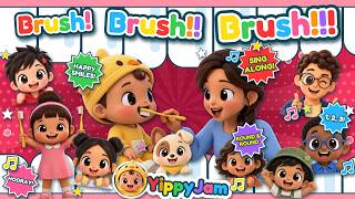 Brush! Brush!! Brush!!! 🪥 | Brush Your Teeth Song for Kids | Yippy Jam screenshot 4
