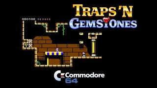 Traps N' Gemstones on COMMODORE 64! 💎🕹️ Out March 5, 2026 - Public domain game by Dunot 80