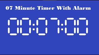 07-minute timer with alarm, 07-minutes countdown with alarm