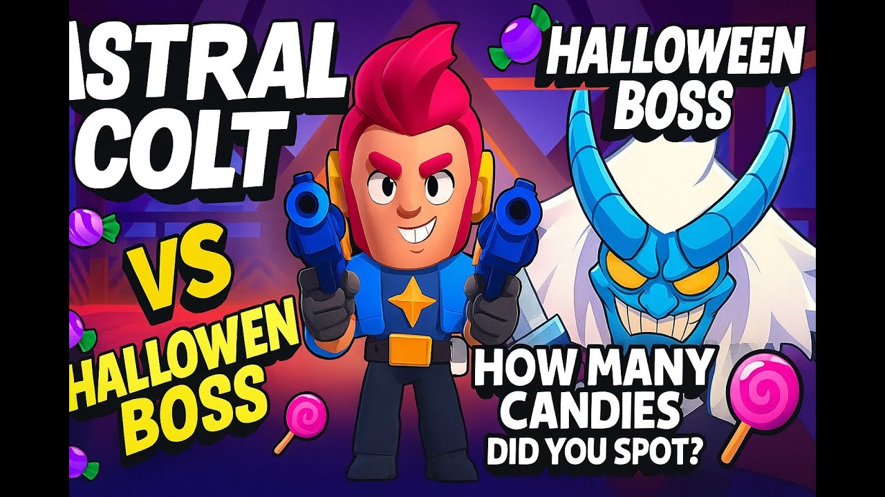 ASTRAL COLT vs HALLOWEEN BOSS KIDZU KENJI! Victory on INSANE Level! 🍭 | Brawl Stars Gameplay