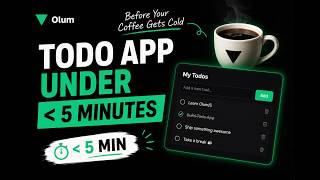 Before Your Coffee Gets Cold - Todo App under 5 Minutes