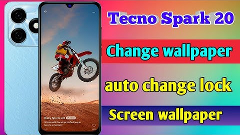 how to change lock screen wallpaper in tecno spark 20, tecno spark 20 change wallpaper