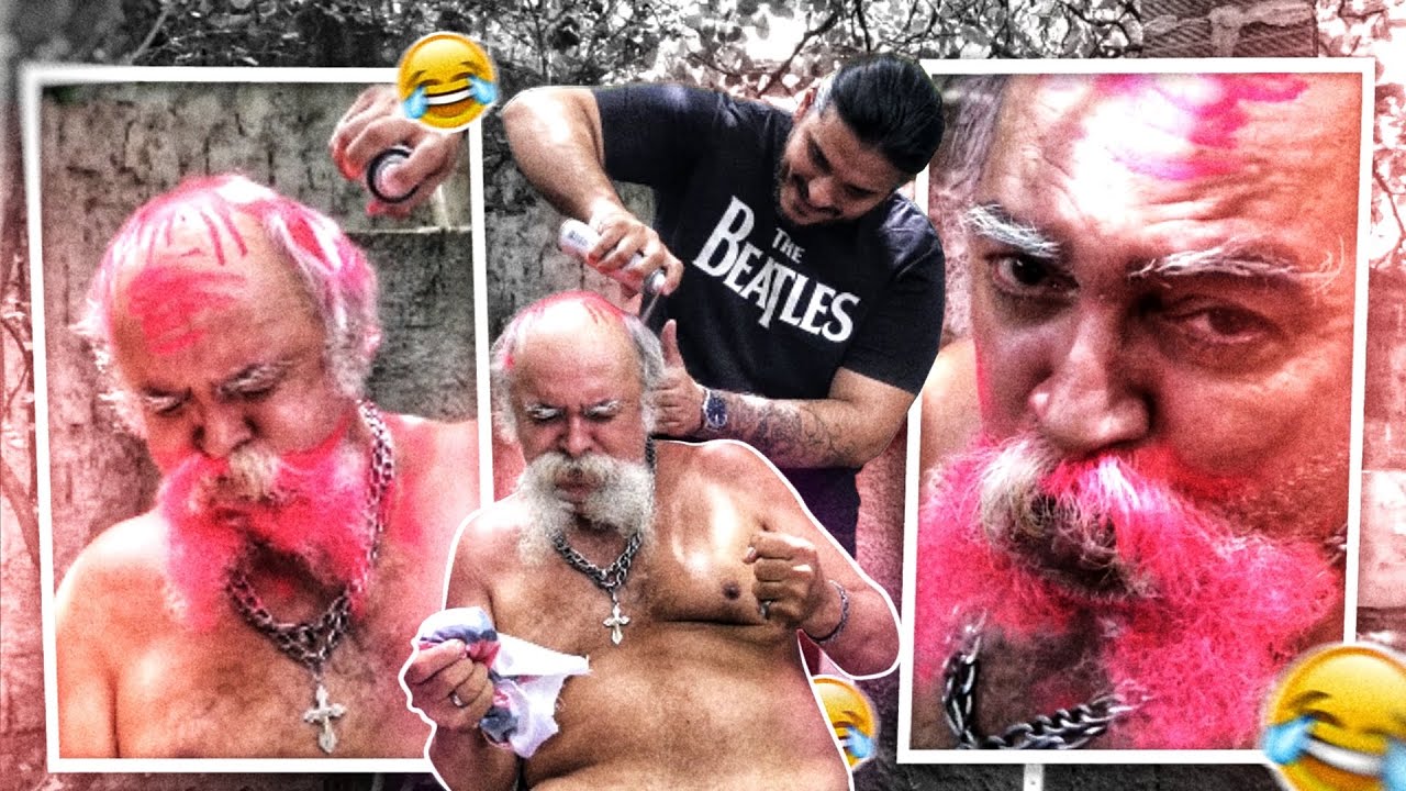 MANETIKIN PINTOU O BIGODE E A CABEÇA DO VOVÔ | LUIZ DO SOM