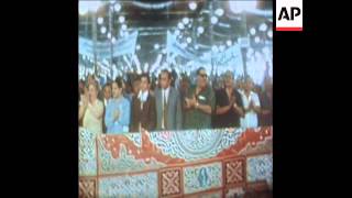SYND 2-5-74  SADAT AT A MAY DAY RALLY