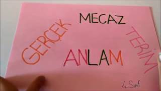 Gerçek mecaz anlam 4.sınıf