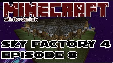 Minecraft : Sky Factory 4 : Episode 8 : AE2 Crafting, Combustion Generator, and Chinese Workshop!
