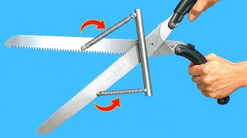 Shocking invention of a 65-year-old carpenter! Why install springs on handsaws?