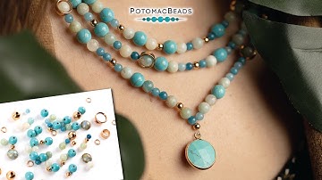 Making a Multi Strand Necklace - DIY Jewelry Making Tutorial by PotomacBeads