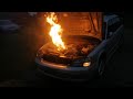 2.0L Subaru throws a rod + flames