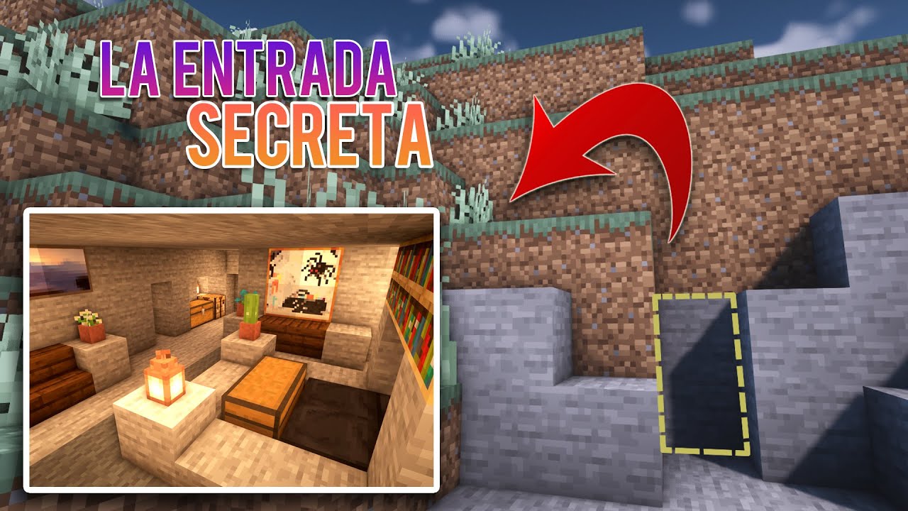 Como HACER una CASA SURVIVAL SECRETA con ENTRADA SECRETA que TU NOVIA/O  NUNCA ENCONTARÁ - YouTube