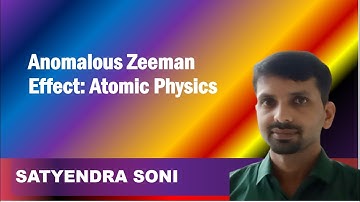 Anomalous Zeeman Effect: Atomic Physics