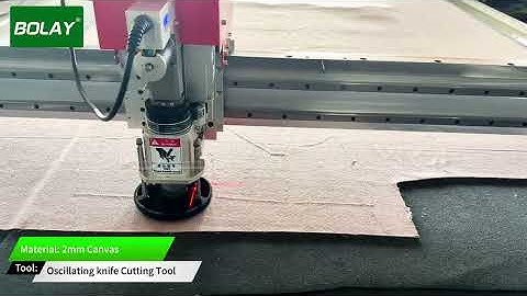 2mm single-layer canvas fabric cutting machine with oscillating knife tool