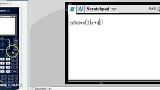 nSolve Function for Equations Using the TI-Nspire
