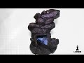 Fonte de Água Decorativa Resina Cascata Iluminação de Led - Lorben