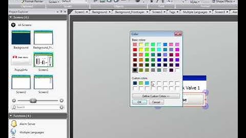 Add and configure Alarm Information Screens in iX Developer