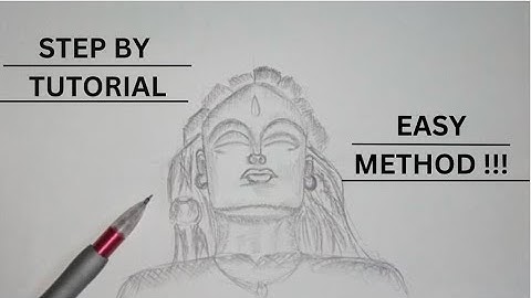 How To Draw Lord Shiva "Adiyogi Sketch" Step By Step Tutorial (Easy Method)Easy Art Tutorial