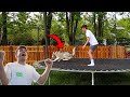 Teaching My Husky How To Jump On A Trampoline!