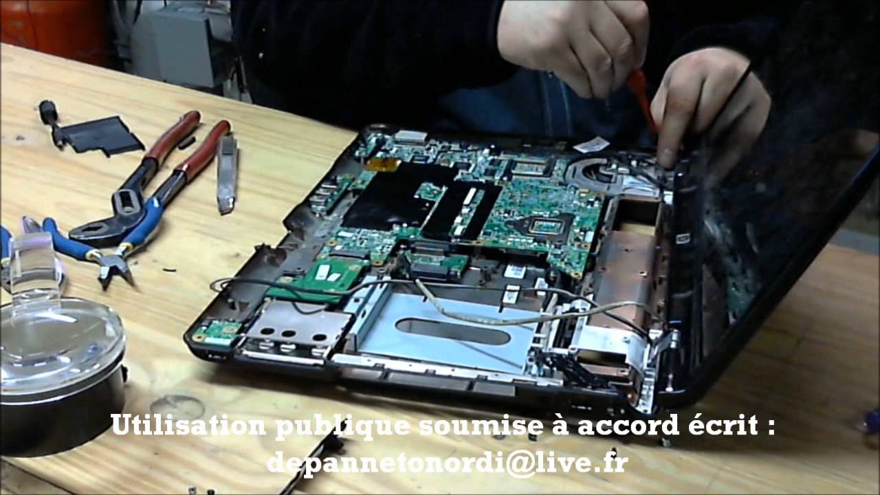 New HP Pavilion DV9700 Réparation alimentation et remontage