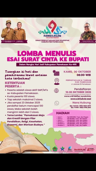 LOMBA MENULIS Esai SURAT CINTA KE BUPATI #shots