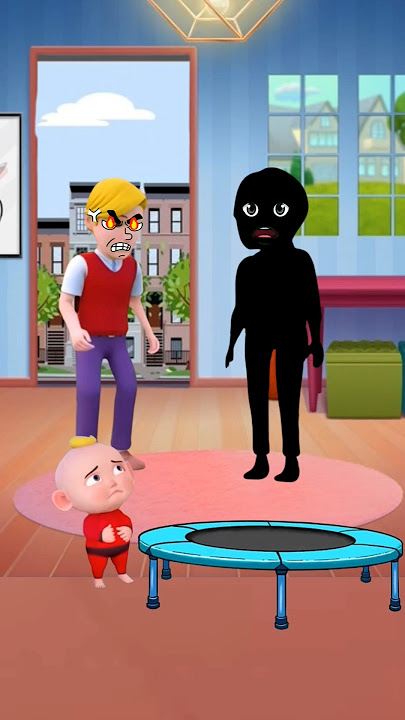 Alex is scared because there is a scary person ⁉️😱😨 #funny #cartoon #animation