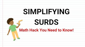 Simplifying Surds Made Easy! 🧠 | Quick Math Tutorial for Beginners
