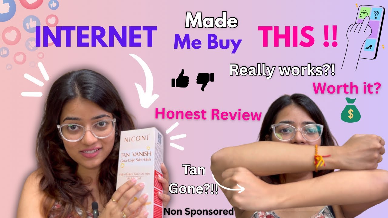Internet Made Me Buy This!!😱 Niconi Tan Removal Skin Polish | *HONEST* Review | Gauri Gajare