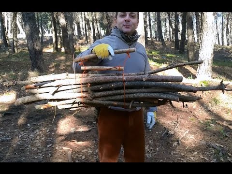 Porta legna bushcraft - wood transport