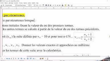 Révisions bac: algorithme (TI) pour afficher les termes d